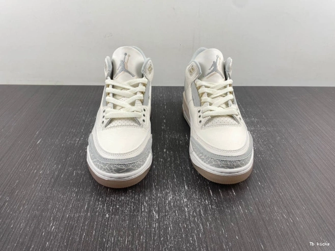 Rep TBK Craft Jordan Air 3 Ivory FJ9479-100 0714